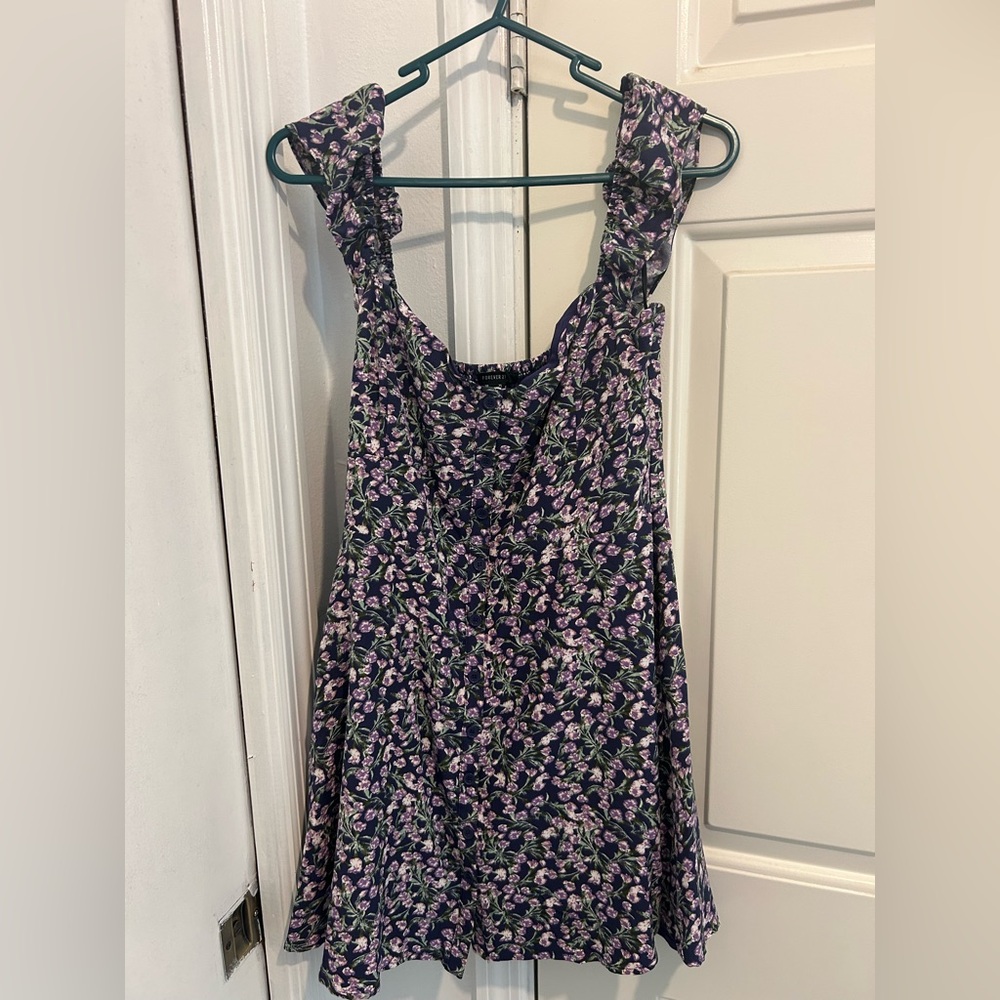 Forever 21 Floral Sweetheart Mini Dress. size XL